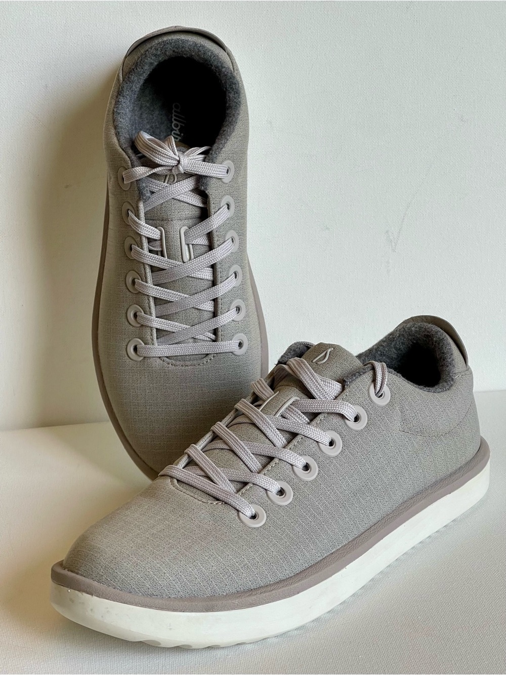 NEW ALLBIRDS WOMENS PIPER WOVEN ZQ MERINO WOOL BLEND PEWTER GREY SWEETFOAM SZ 9